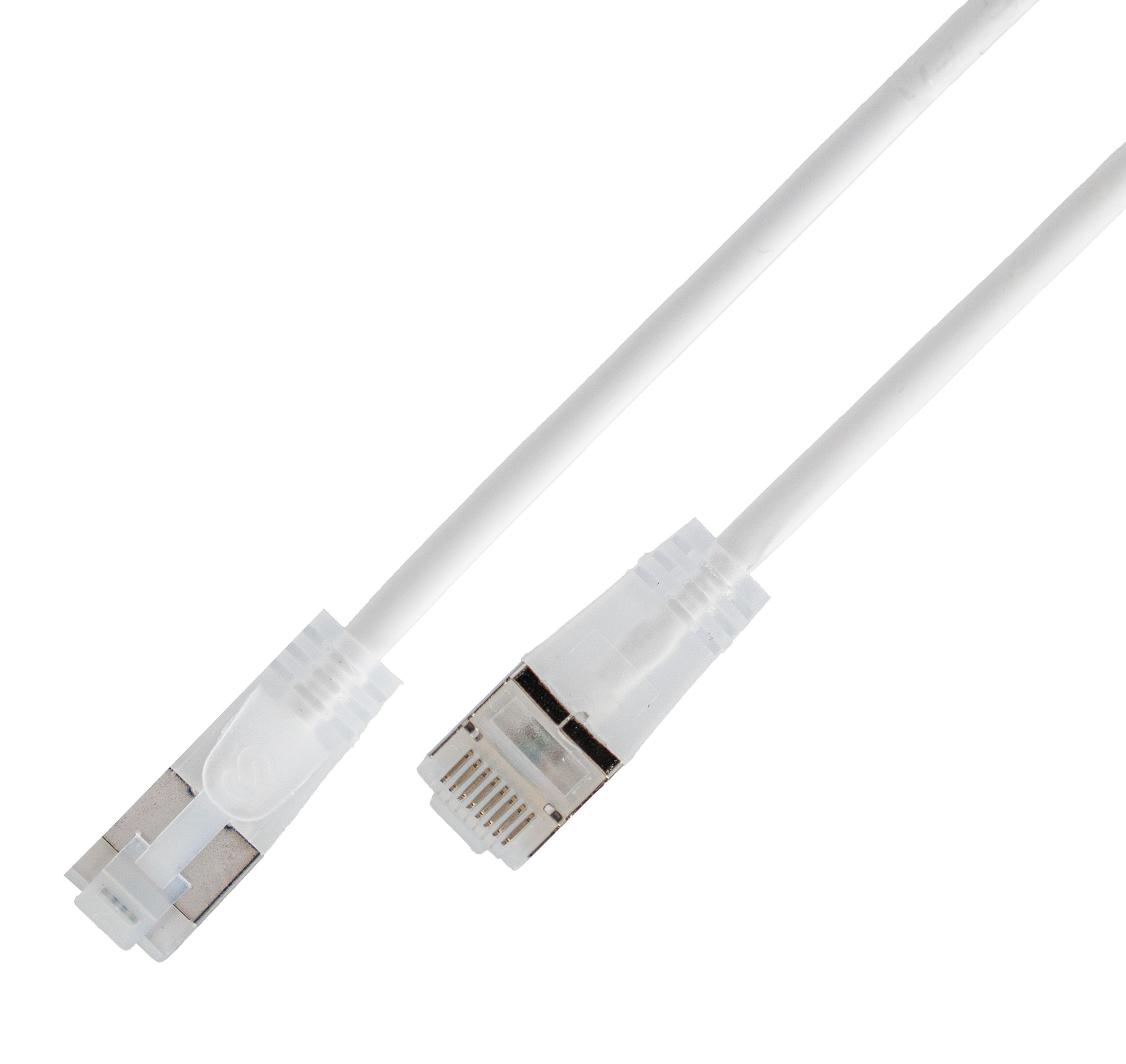 KAT6A 10 Gigabit Lightpatchkabel rund, U/UTP, transluzente Stecker KAT6A 10 Gigabit Lightpatchkabel rund, U/UTP, transluzente Stecker