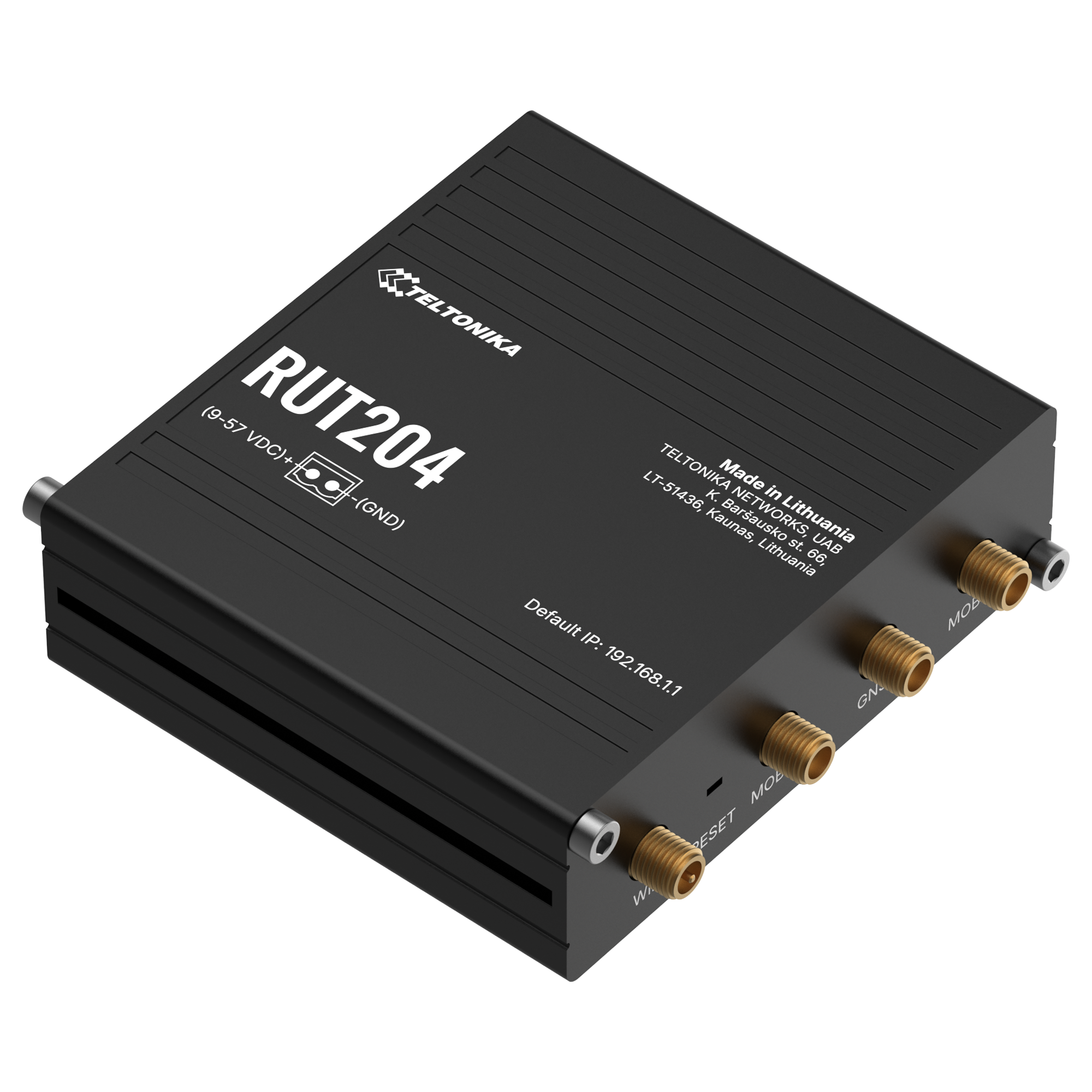 RUT204 - CAN Bus 4G/LTE-Cat.4 Router, GPS, RS-232, PoE-in RUT204 - CAN Bus 4G/LTE-Cat.4 Router, GPS, RS-232, PoE-in
