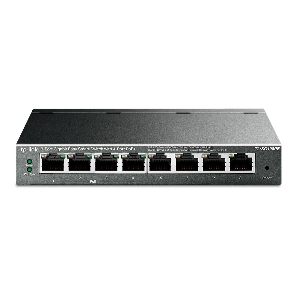 8-Port Gigabit Easy Smart Switch mit 4-Port PoE+