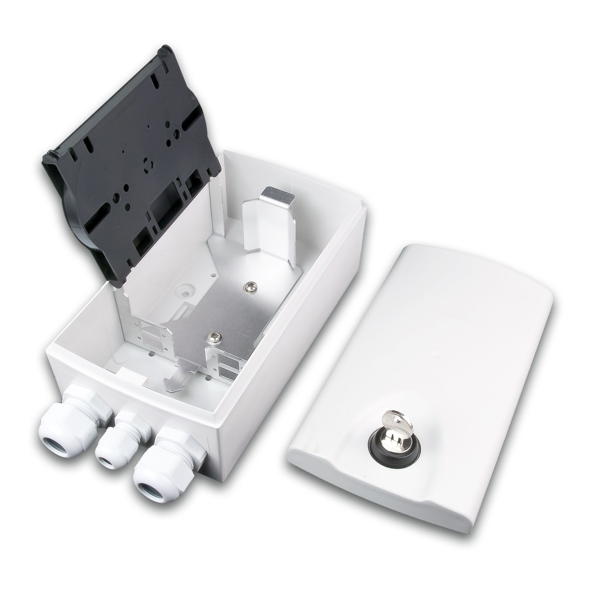 IP54 Kunststoff Wandspleissbox mit 4x SC-Simplex