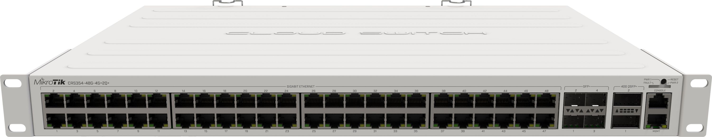 CRS354-48G-4S+2Q+RM Cloud Router Switch, 48x 1Gbit RJ45, 4x 10Gbit SFP+, 2xQSFP+