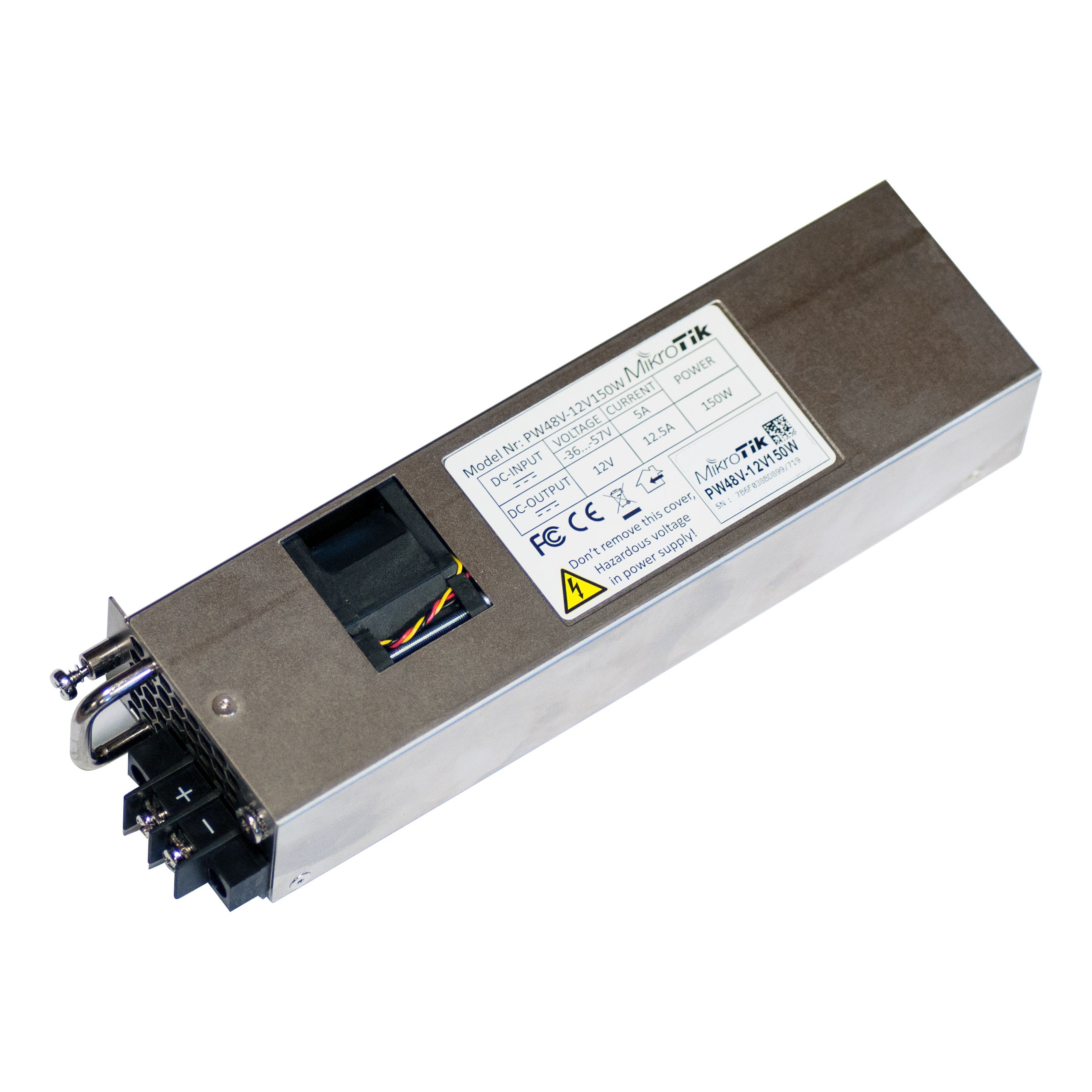 Hot Swap Netzteil -48V DC für CCR1072-1G-8S+ Hot Swap Netzteil -48V DC für CCR1072-1G-8S+