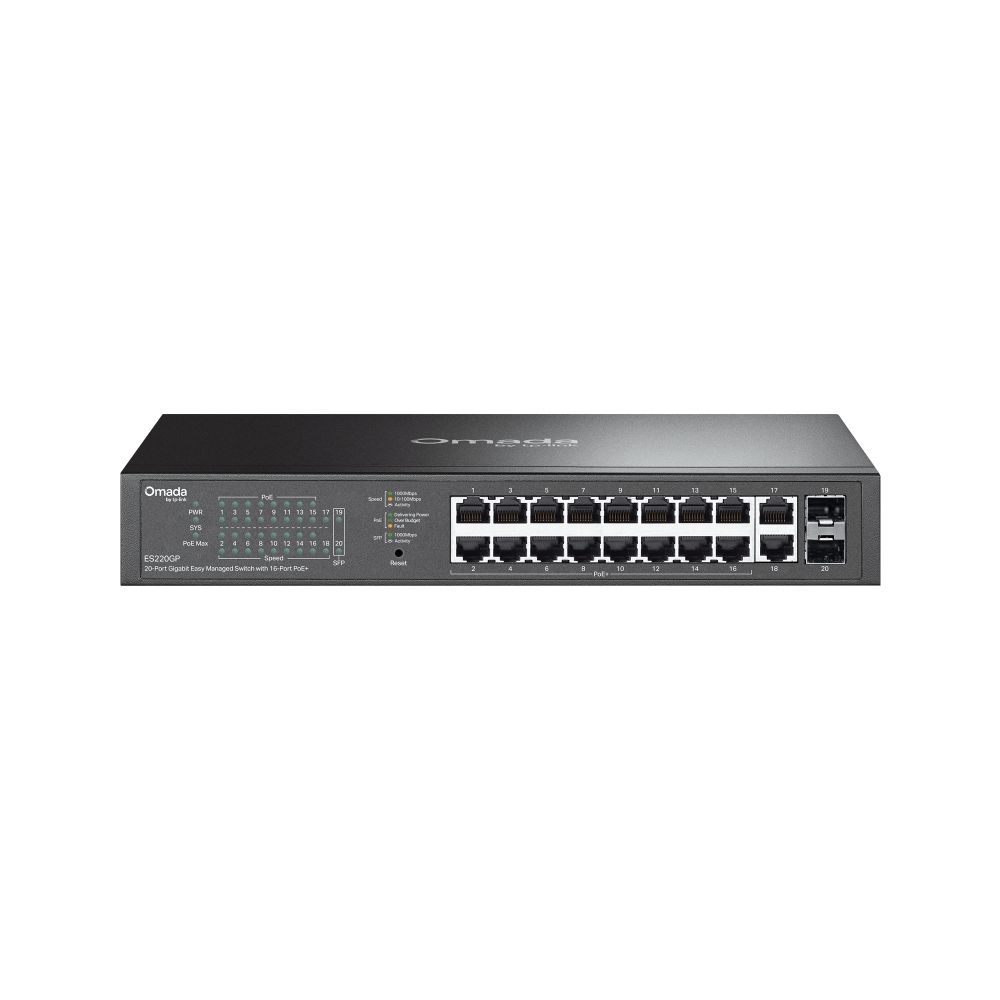 Omada 28-Port Gigabit Easy Managed Switch mit 24-Port PoE+ Omada 28-Port Gigabit Easy Managed Switch mit 24-Port PoE+