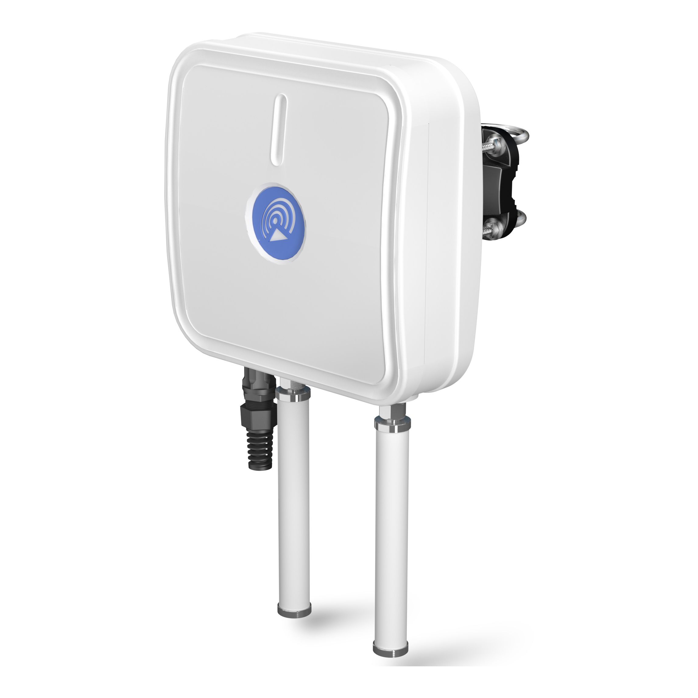QuMax für RUTX11, IP67 Outdoor Gehäuse mit LTE Richt-, WiFi, BT & GPS Antenne