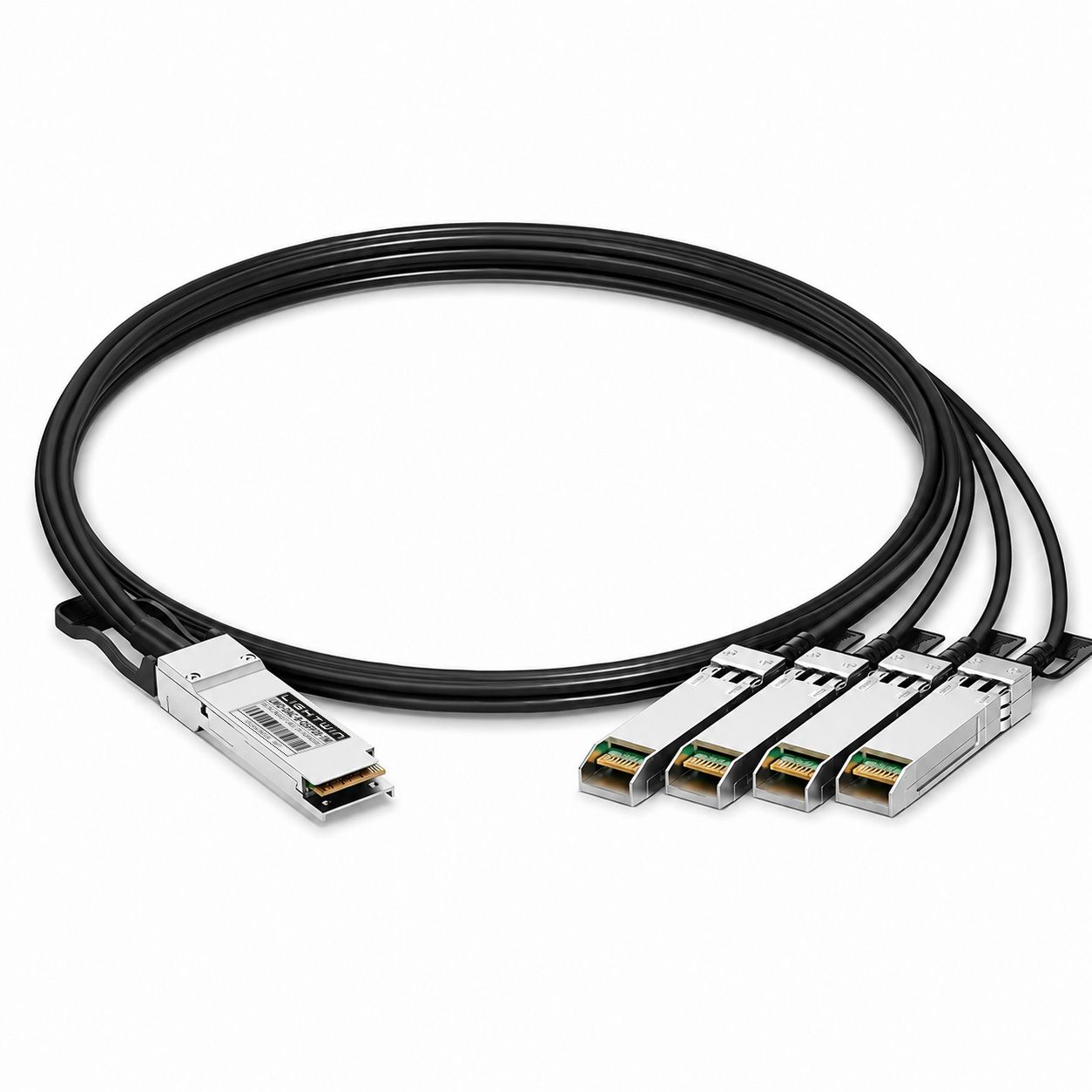 100G DAC Breakout cable, 1xQSFP28(100G) to 4xSFP28(25G), 1m