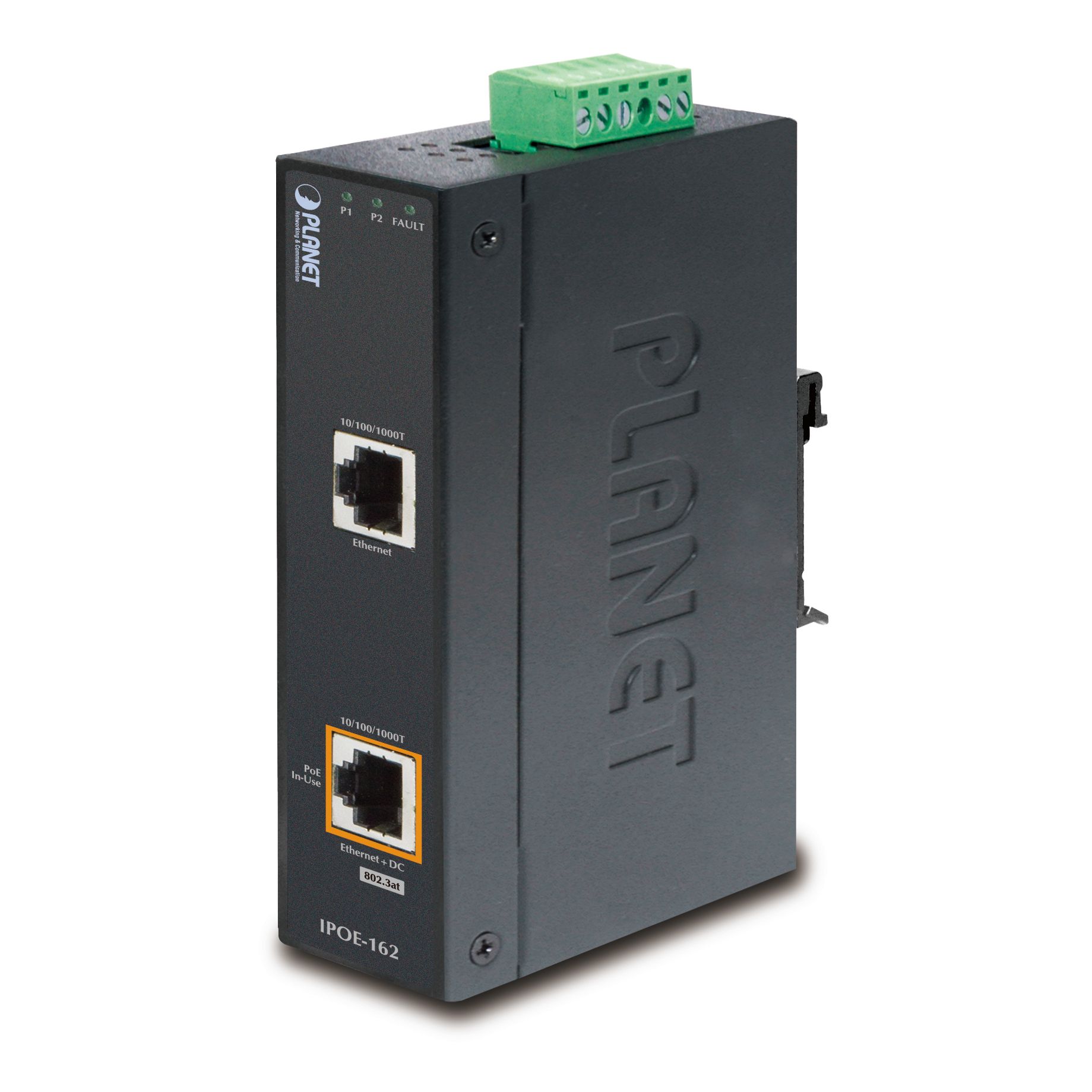 IP30, Industrial 802.3at (30W) High Power PoE  Injector