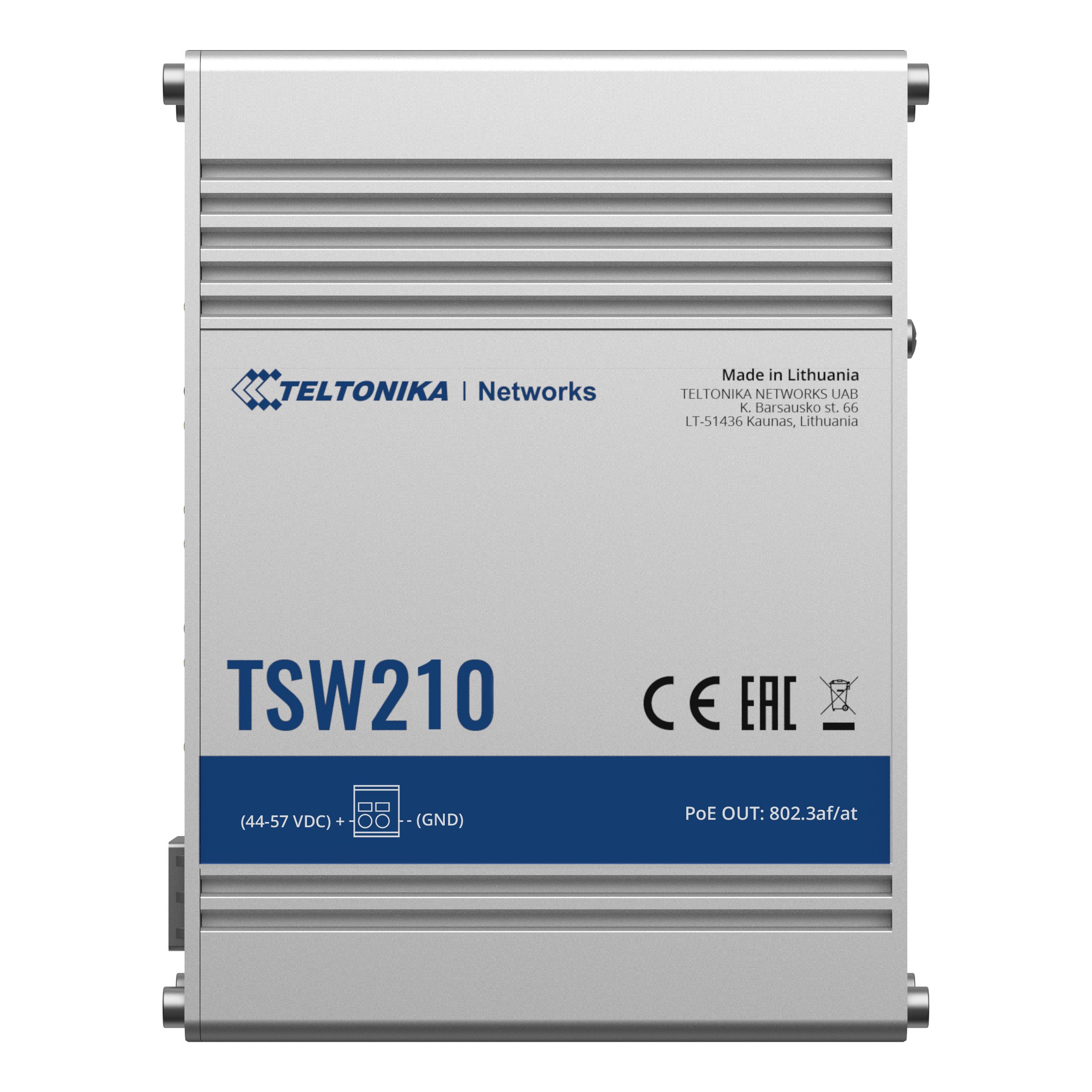 IP30 Industrie 8-Port 1Gbit, 2-Port SFP unmanaged Switch, -40°C - +75°C