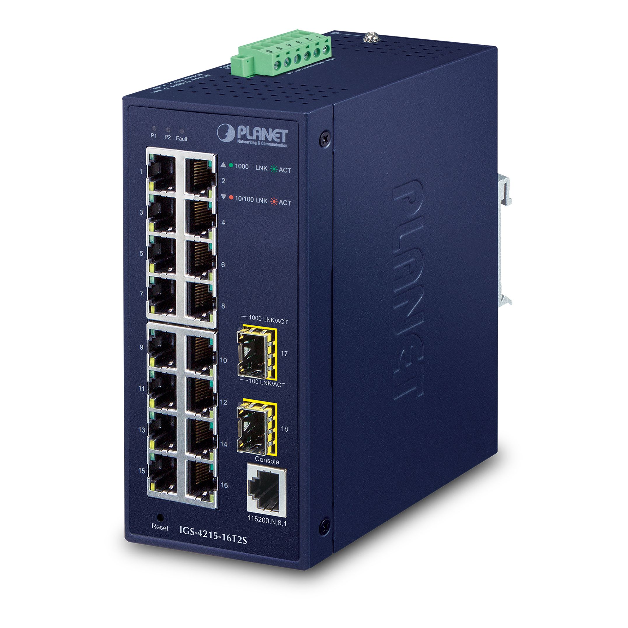 IP30 Industrial L2/L4 16-Port 10/100/1000T + 2-Port 100/1000X SFP Managed Switch IP30 Industrial L2/L4 16-Port 10/100/1000T + 2-Port 100/1000X SFP Managed Switch