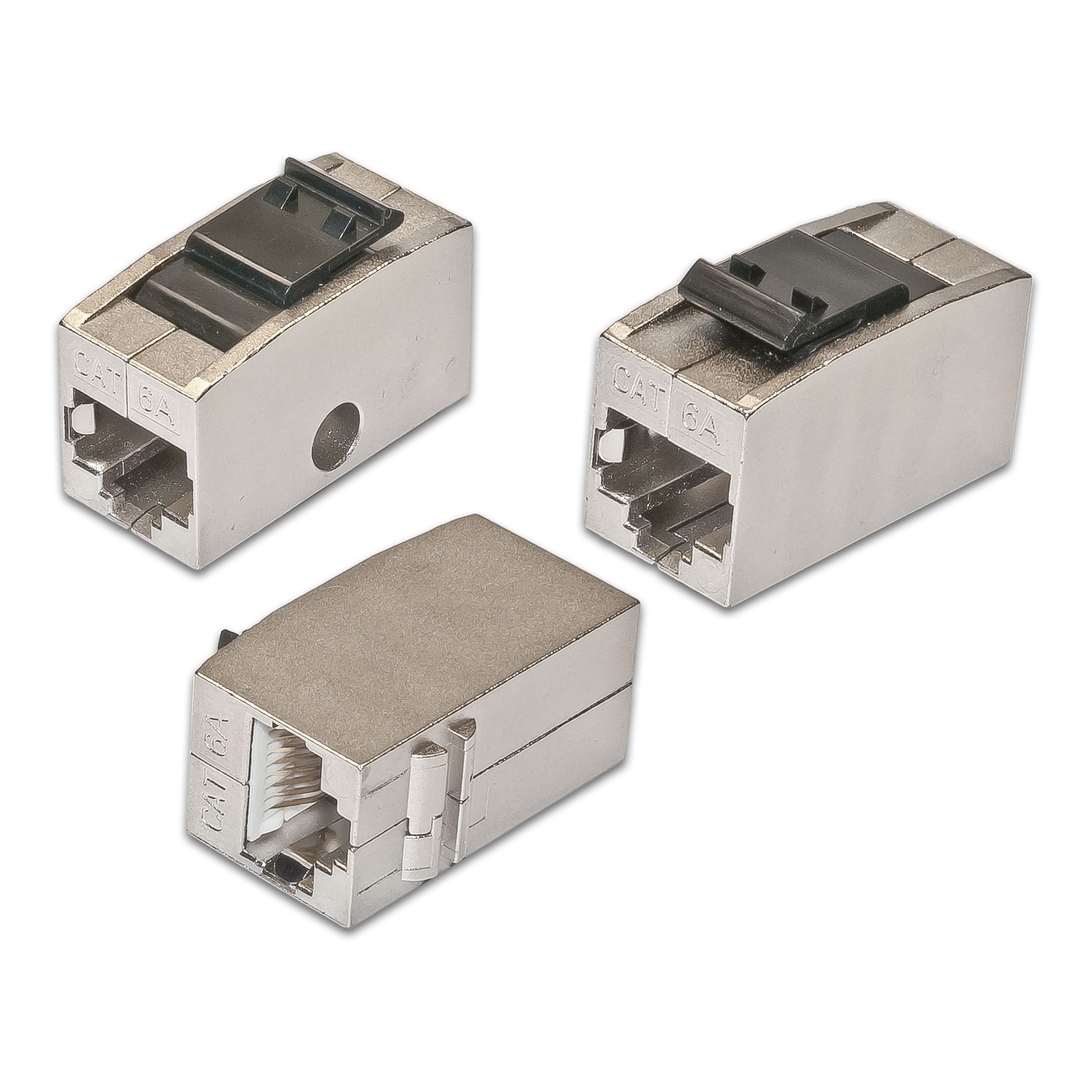 KAT.6A Keystone Adapter - Buchse/Buchse - 1:1 belegt, STP KAT.6A Keystone Adapter - Buchse/Buchse - 1:1 belegt, STP