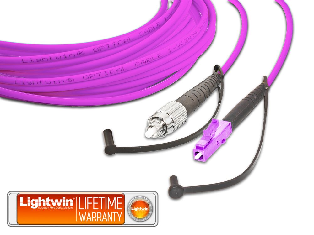 High Quality Simplex LWL Patchkabel, MM OM4, FC - LC