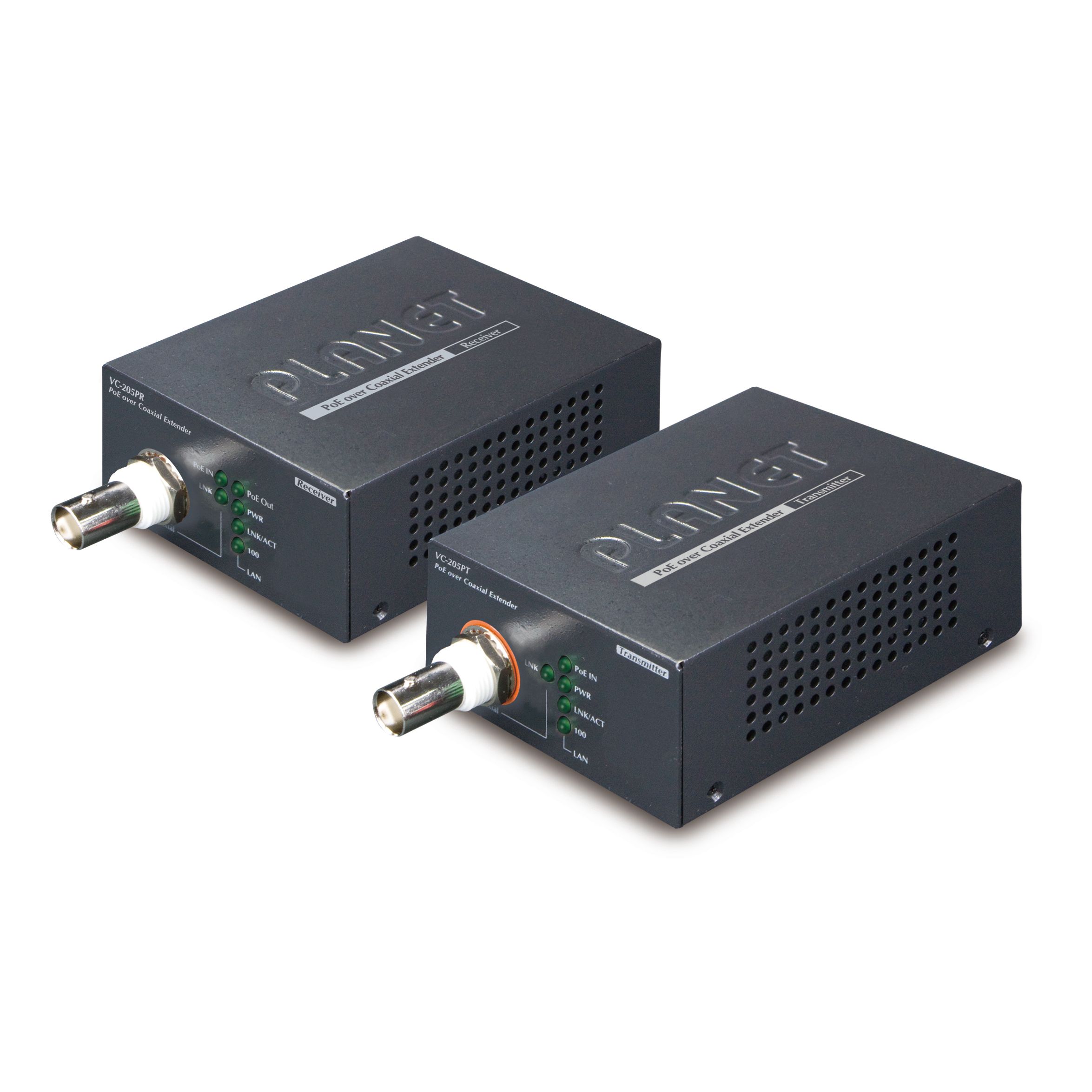 Power over Coaxial Extender Kit (VC-205PT Transmitter, VC-205PR Receiver)