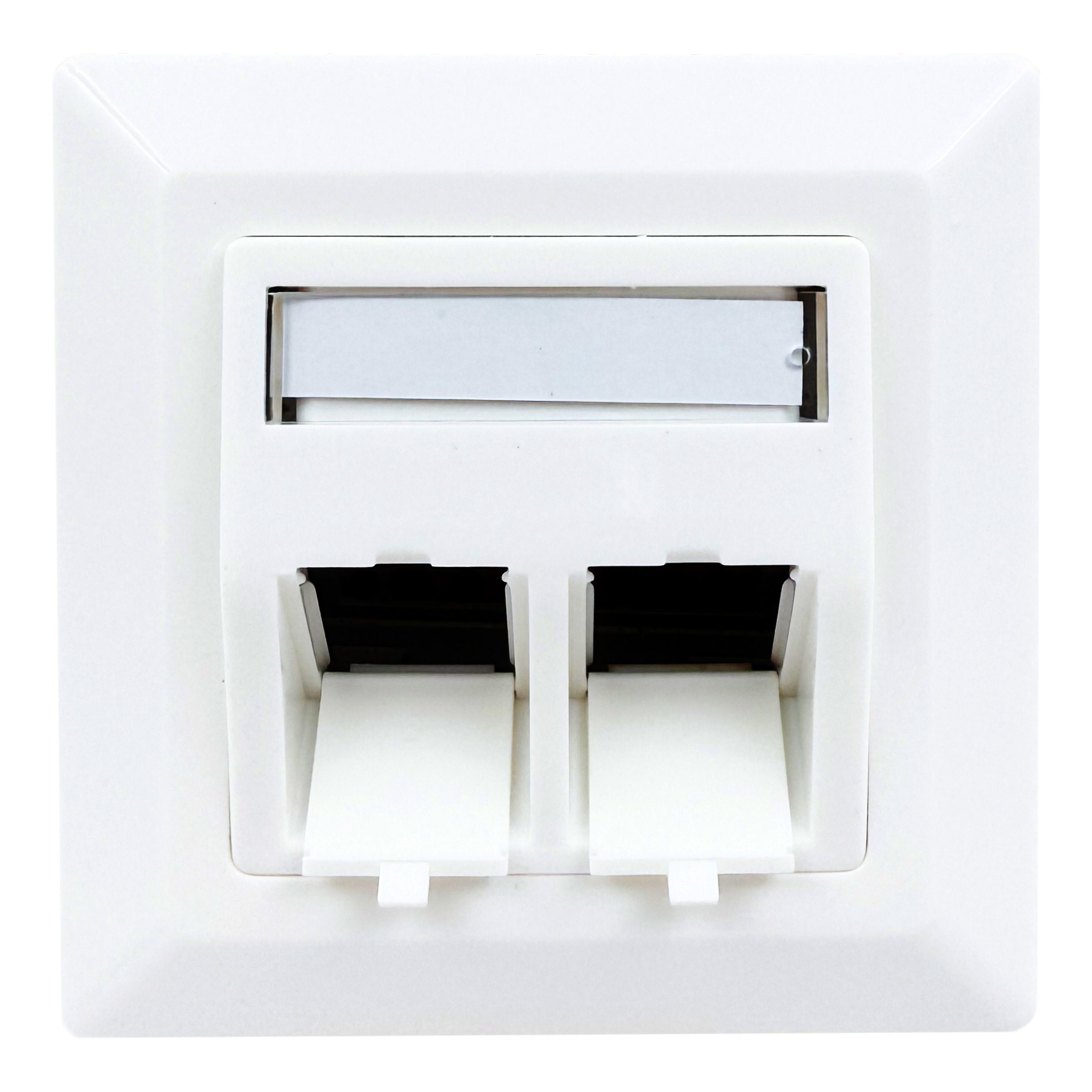 Keystone Leerdose für 2 Module, Unterputz, RAL9010 Keystone Leerdose für 2 Module, Unterputz, RAL9010
