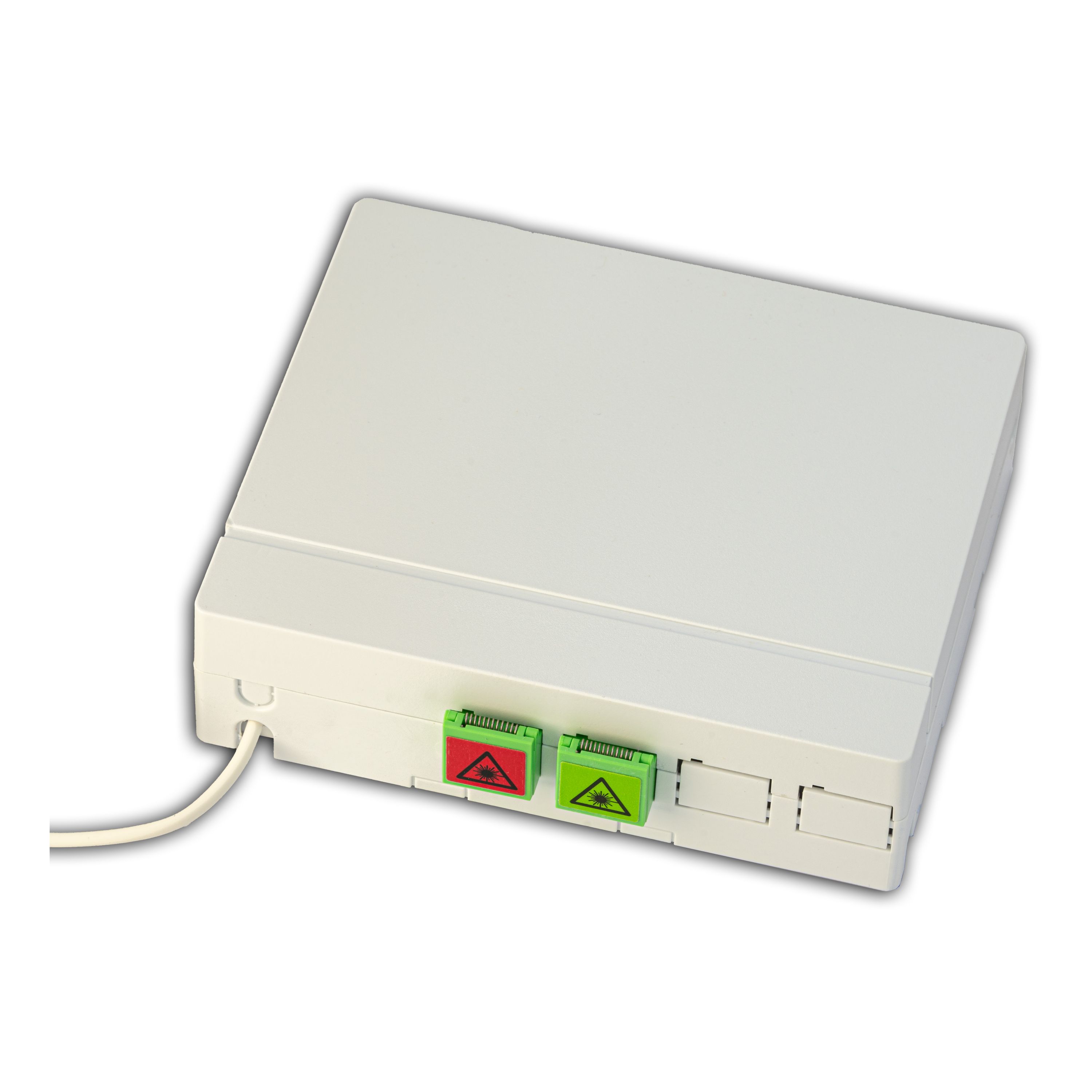FTTH OTO Box, 2x SC/APC Kupplungen, Inhouse-Kabel 4-fasrig, 30 - 100 m, G.657A2