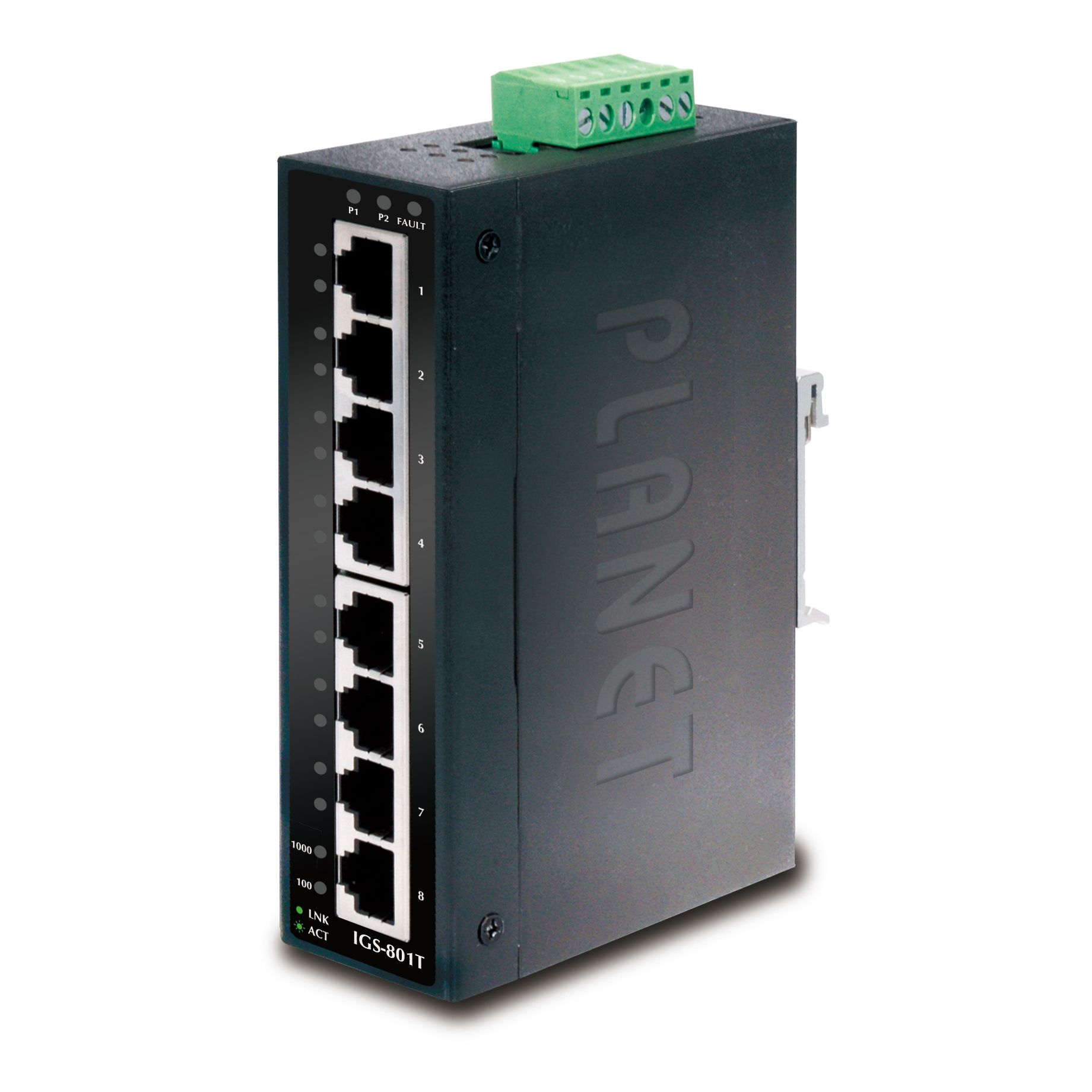 IP30 Slim type 8-Port unmanaged Industrial Gigabit Ethernet IP30 Slim type 8-Port unmanaged Industrial Gigabit Ethernet